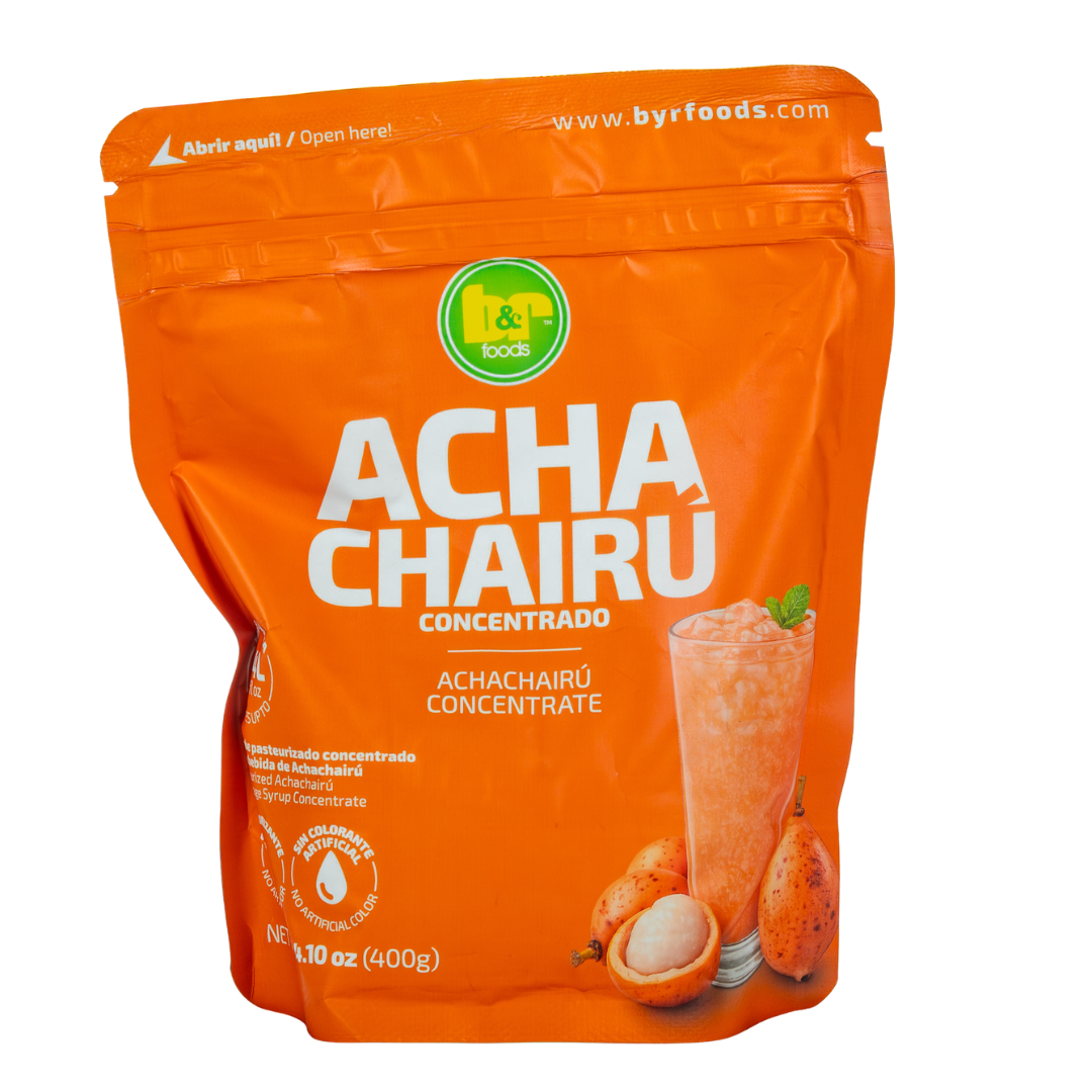 B&R Foods™ Achachairú Amazonian Fruit Drink Concentrate | Honey Kiss Flavor Mix for Cocktails & Beverages, 14.10 oz. (400 g.) Doy Pack