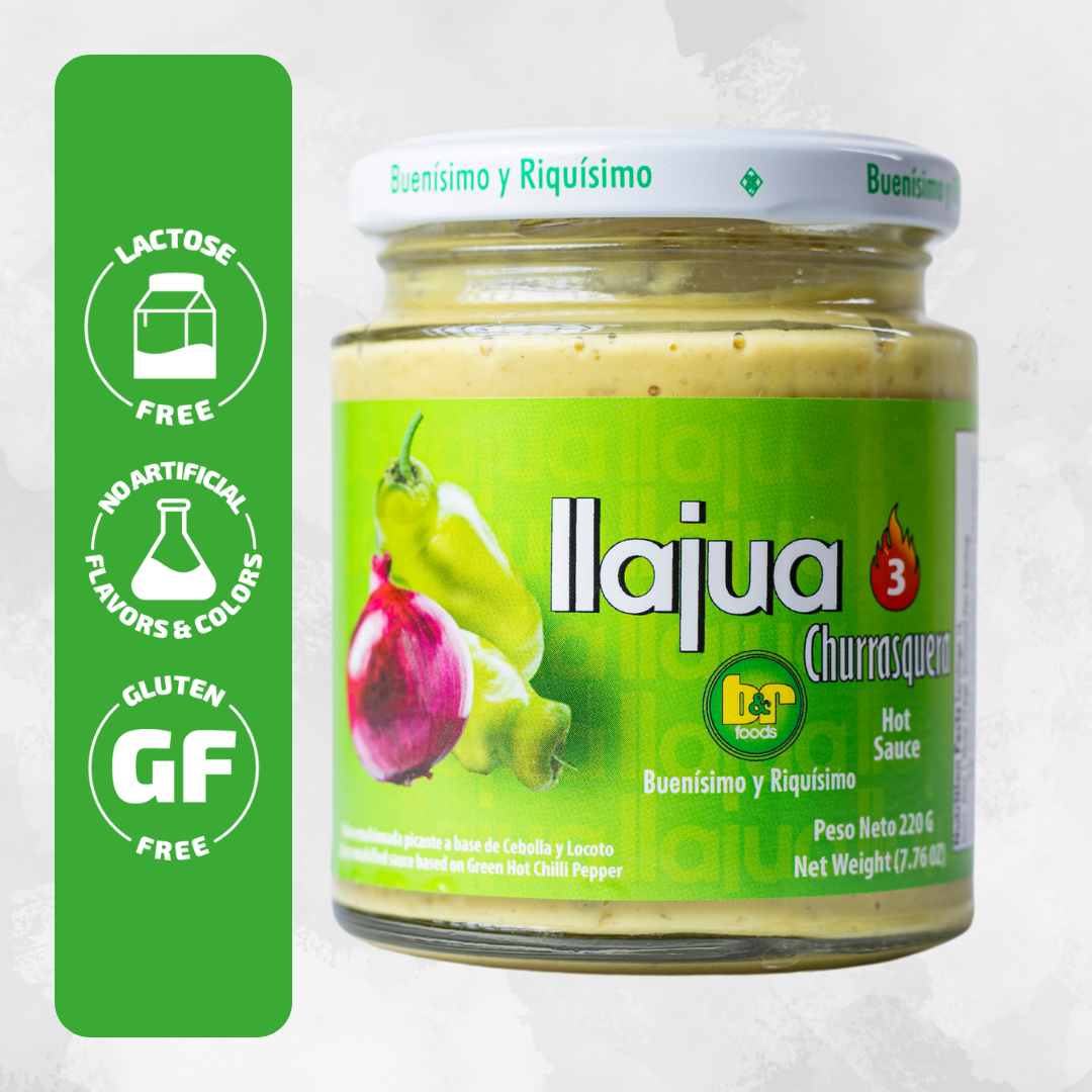 B&R Foods™ Llajuas Trio – Mild, Medium and Hot – 7.76 oz. (220 g.) Jar (Pack of 3)