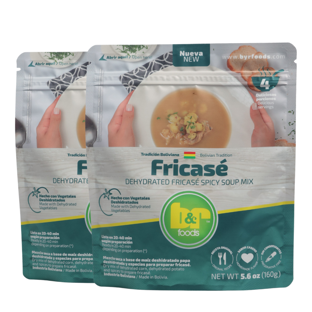 B&R Foods™ Sopa de Fricasé/Dehydrated Fricasé Spicy Soup Mix, 5.6 oz. (160 g.) Doy Pack