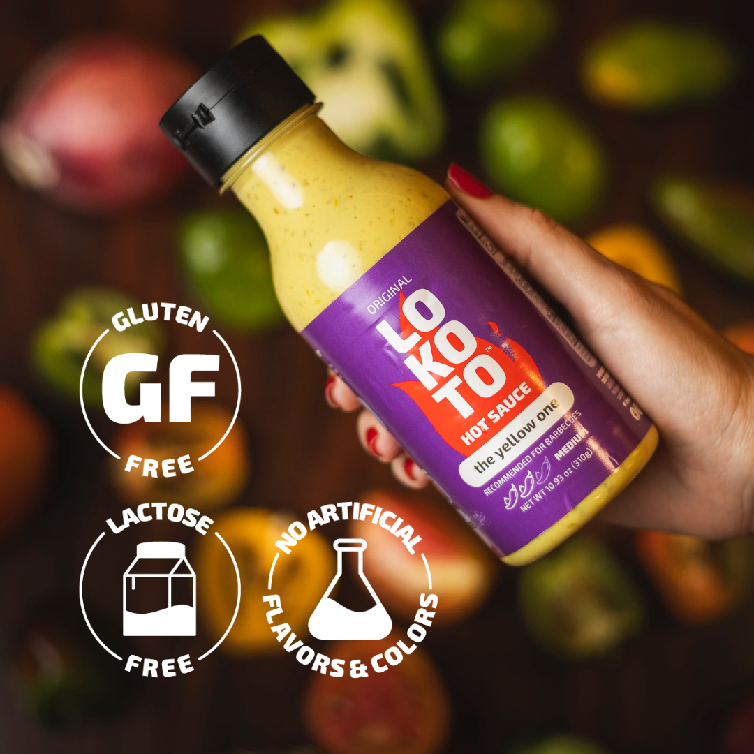 LOKOTO™ The Yellow One Hot Sauce, 10.93 oz. (310 g.) Bottle