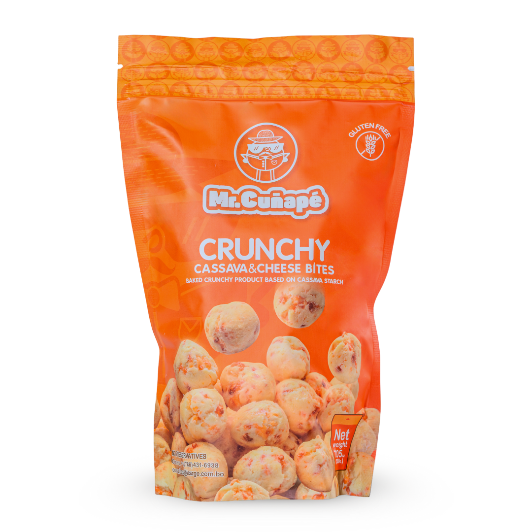 Mr.Cuñapé™ Crunchy Cassava and Cheese Bites | Gluten-Free Baked