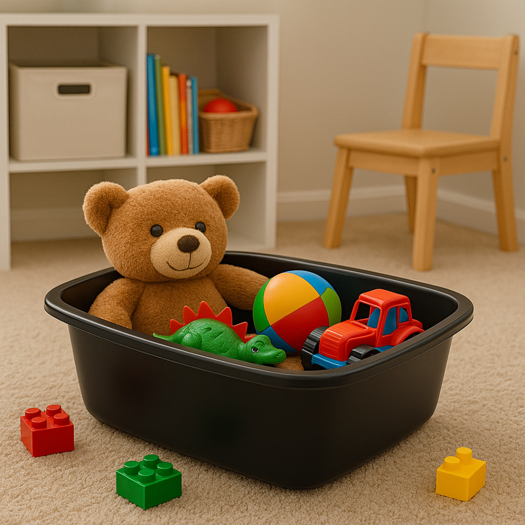 SUPERIOR Plásticos™ Recycled Plastic Multi-Purpose Tub, 8.6 L / 9 Qt Rectangular Basin