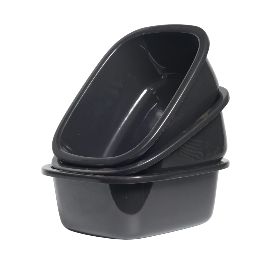 SUPERIOR Plásticos™ Recycled Plastic Multi-Purpose Tub, 8.6 L / 9 Qt Rectangular Basin