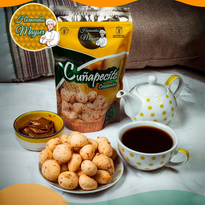 HORNEADOS MAYSER™ Cuñapé Crocante / Cassava Cheese Biscuit, 7 oz. (200 g.) Doy Pack