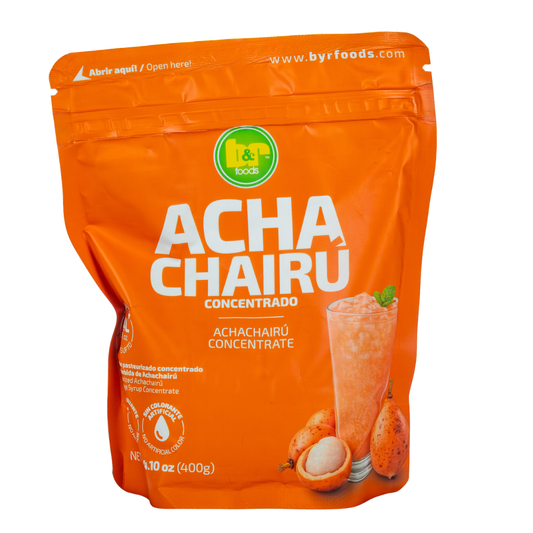 B&R Foods™ Achachairú Amazonian Fruit Drink Concentrate | Honey Kiss Flavor Mix for Cocktails & Beverages, 14.10 oz. (400 g.) Doy Pack