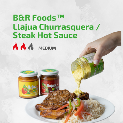 B&R Foods™ Llajuas Trio – Mild, Medium and Hot – 7.76 oz. (220 g.) Jar (Pack of 3)