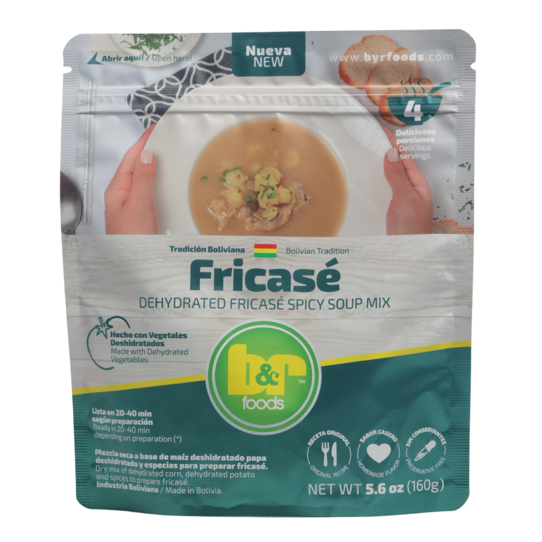 B&R Foods™ Sopa de Fricasé/Dehydrated Fricasé Spicy Soup Mix, 5.6 oz. (160 g.) Doy Pack