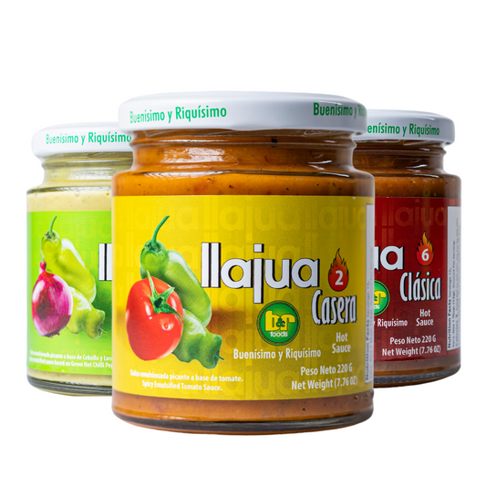 B&R Foods™ Llajuas Trio – Mild, Medium and Hot – 7.76 oz. (220 g.) Jar (Pack of 3)