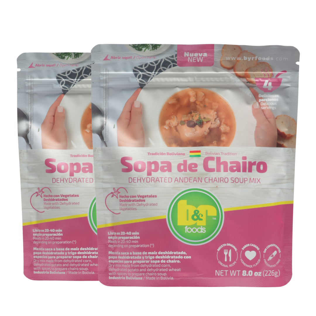 B&R Foods™ Sopa de Chairo/Dehydrated Andean Chairo Soup Mix, 8 oz. (226 g.) Doy Pack