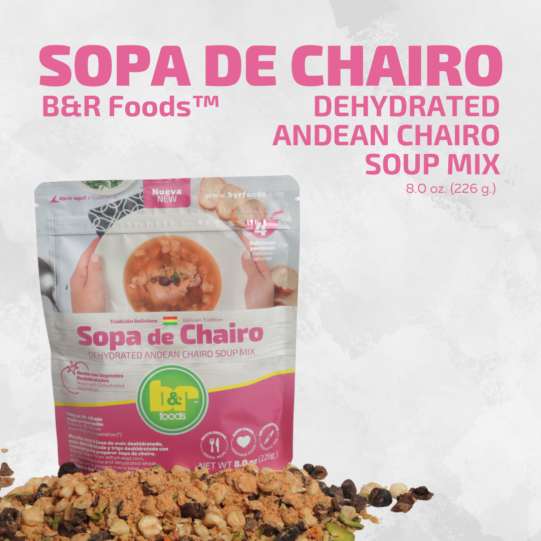 B&R Foods™ Sopa de Chairo/Dehydrated Andean Chairo Soup Mix, 8 oz. (226 g.) Doy Pack