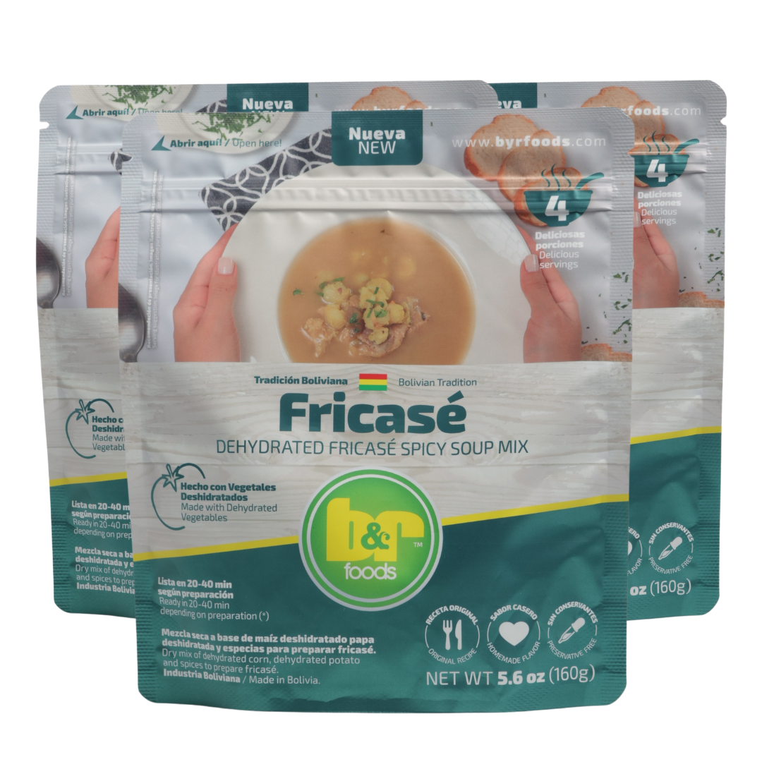 B&R Foods™ Sopa de Fricasé/Dehydrated Fricasé Spicy Soup Mix, 5.6 oz. (160 g.) Doy Pack