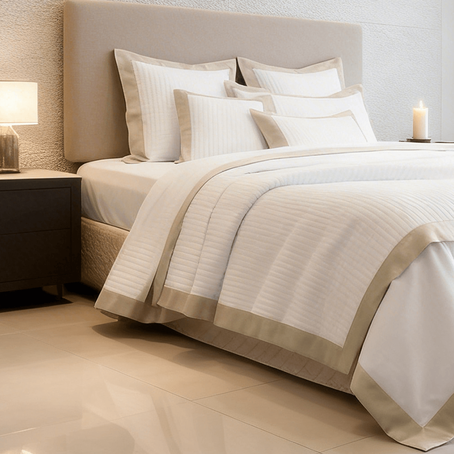 Spring by Rosse™ Duetto Duvet Cover Set | 100% Cotton | 400 Thread Count Sateen | 3 Piece Bedding | Oeko-Tex Certified
