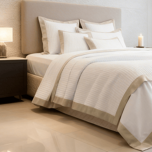 Spring by Rosse™ Duetto Duvet Cover Set | 100% Cotton | 400 Thread Count Sateen | 3 Piece Bedding | Oeko-Tex Certified