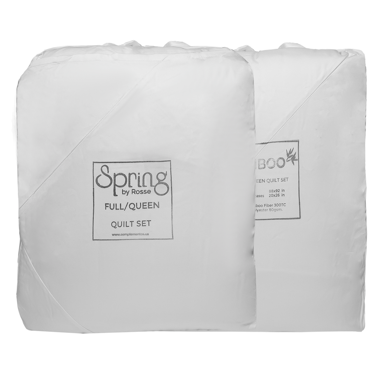Spring by Rosse™ Bamboo Quilt Set | 100% Rayon Made From Bamboo | 300 TC Oeko-Tex