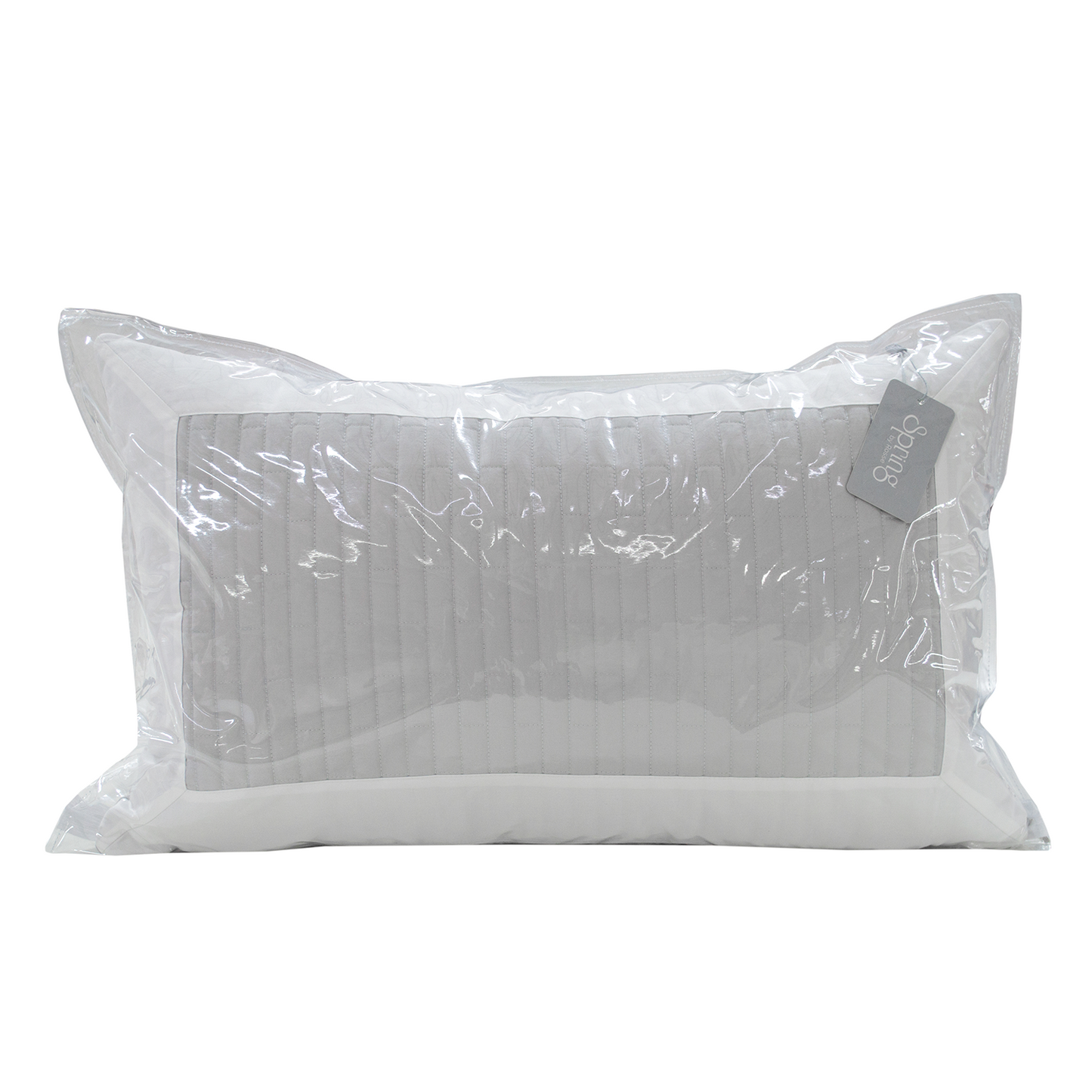 Spring by Rosse™ Quilted Sham Duetto | Filled Decorative Pillow Sham, 100% Cotton Sateen Outer Cover | 400 Thread Count, Polyester Fill