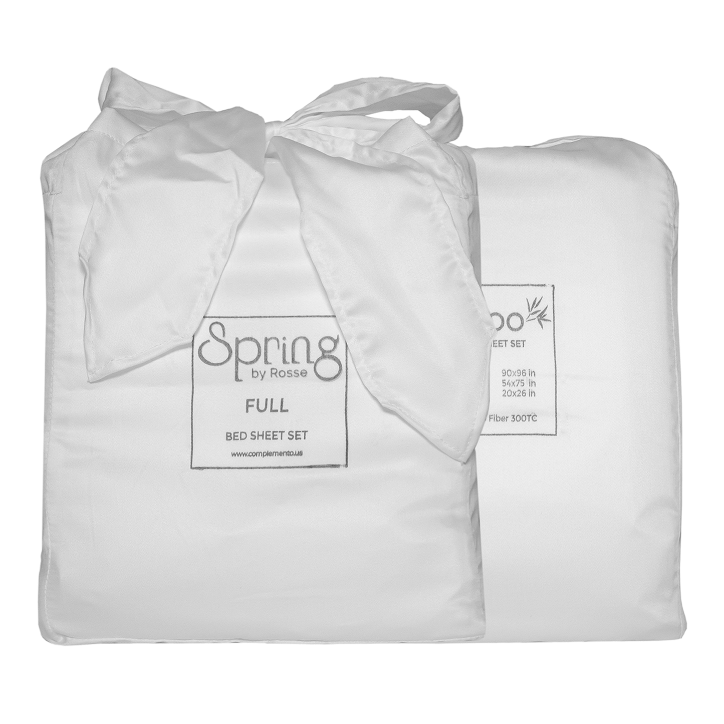 Spring by Rosse™ Bamboo Sheet Set | 100% Rayon Made From Bamboo | 300 Thread Count Oeko-Tex Certified