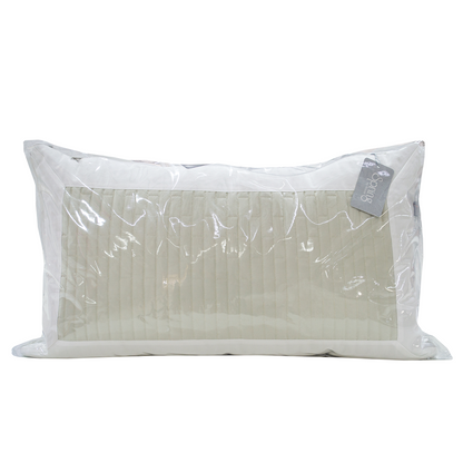 Spring by Rosse™ Duetto Quilted Pillow Sham | 400 TC Premium Filled Decorative Accent Cushion Sham | 100% Cotton Sateen Outer Cover | Geometric Design