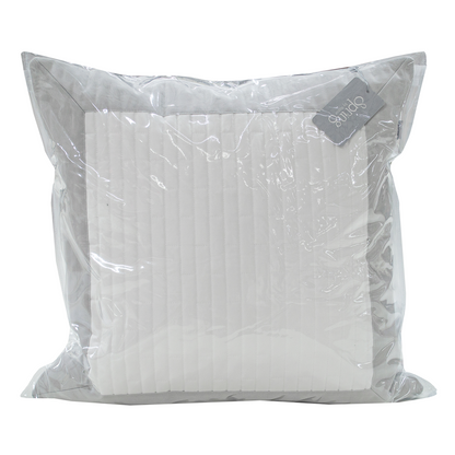 Spring by Rosse™ Duetto Quilted Pillow Sham | 400 TC Premium Filled Decorative Accent Cushion Sham | 100% Cotton Sateen Outer Cover | Geometric Design
