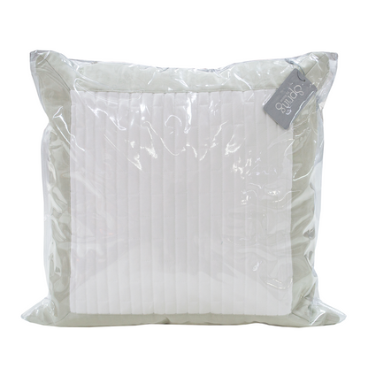 Spring by Rosse™ Duetto Quilted Pillow Sham | 400 TC Premium Filled Decorative Accent Cushion Sham | 100% Cotton Sateen Outer Cover | Geometric Design