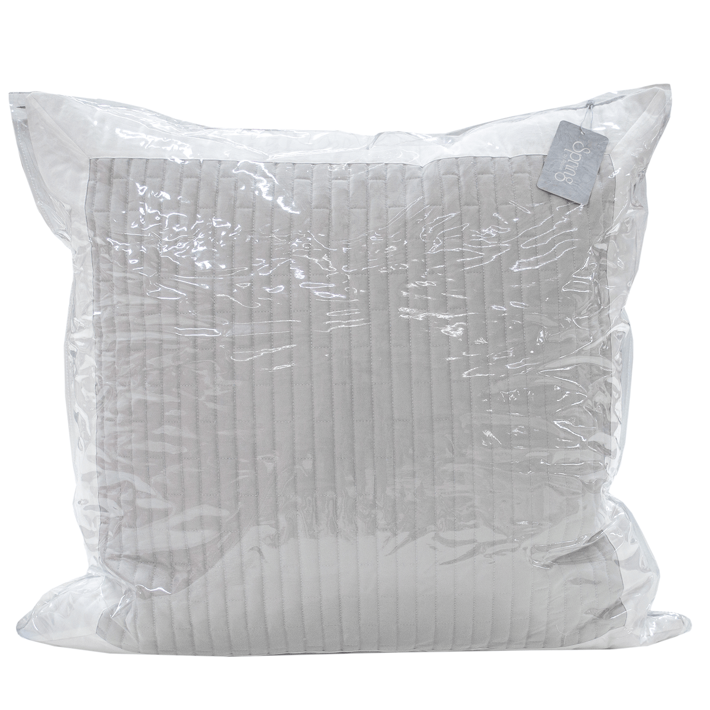 Spring by Rosse™ Duetto Quilted Pillow Sham | 400 TC Premium Filled Decorative Accent Cushion Sham | 100% Cotton Sateen Outer Cover | Geometric Design
