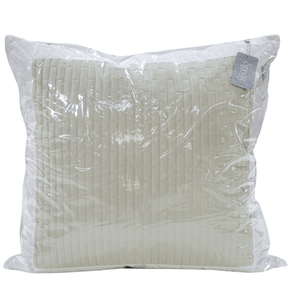 Spring by Rosse™ Duetto Quilted Pillow Sham | 400 TC Premium Filled Decorative Accent Cushion Sham | 100% Cotton Sateen Outer Cover | Geometric Design