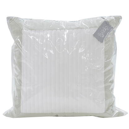 Spring by Rosse™ Duetto Quilted Pillow Sham | 400 TC Premium Filled Decorative Accent Cushion Sham | 100% Cotton Sateen Outer Cover | Geometric Design