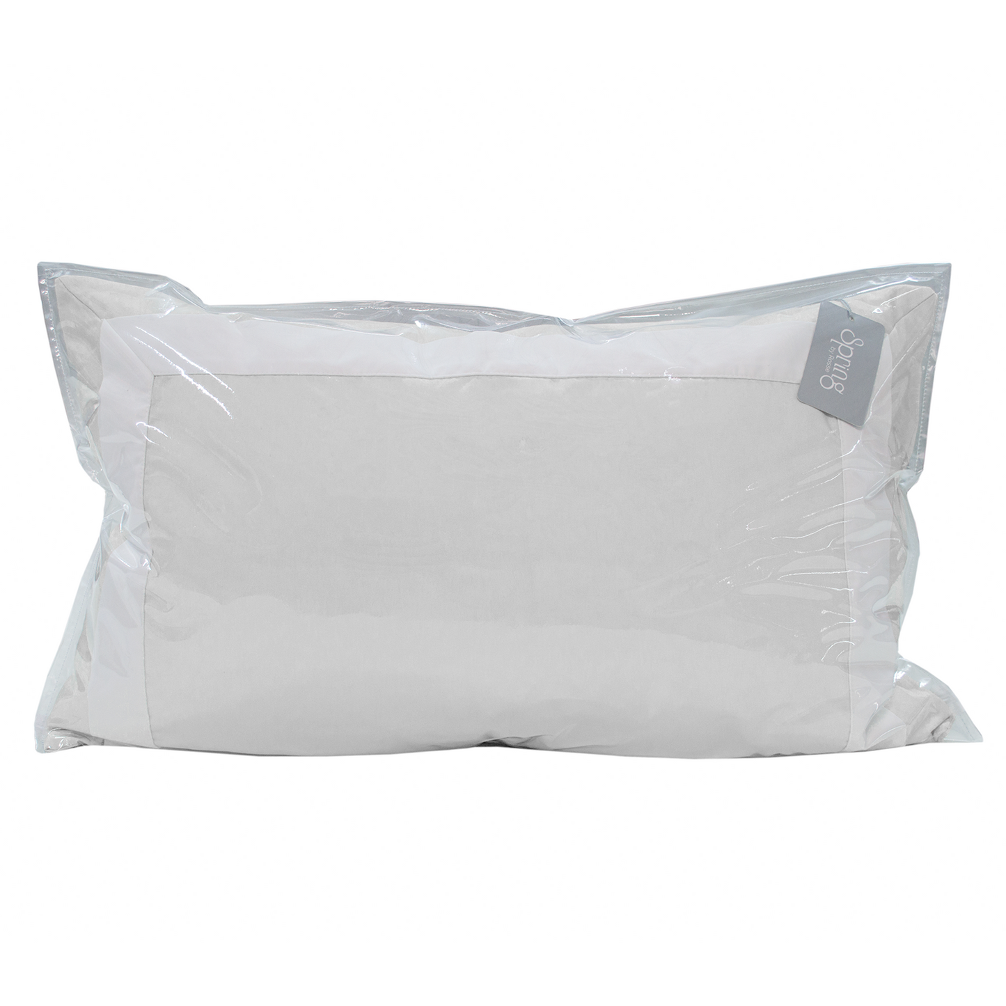 Spring by Rosse™ Mileto Premium Filled Decorative Pillow Sham Cushion | 500 TC Elegant Contrast Border Accent Sham | 100% Cotton Sateen | Oeko-Tex