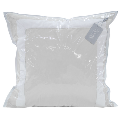 Spring by Rosse™ Mileto Premium Filled Decorative Pillow Sham Cushion | 500 TC Elegant Contrast Border Accent Sham | 100% Cotton Sateen | Oeko-Tex