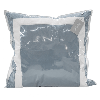 Spring by Rosse™ Mileto Premium Filled Decorative Pillow Sham Cushion | 500 TC Elegant Contrast Border Accent Sham | 100% Cotton Sateen | Oeko-Tex
