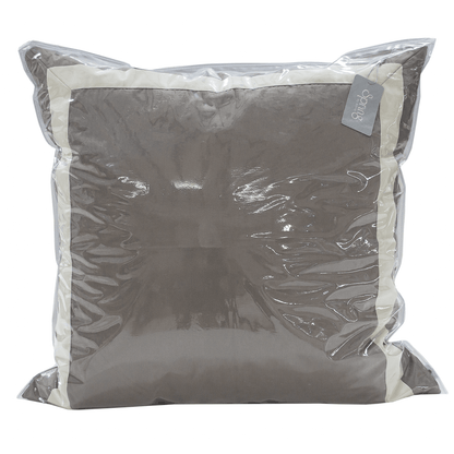 Spring by Rosse™ Mileto Premium Filled Decorative Pillow Sham Cushion | 500 TC Elegant Contrast Border Accent Sham | 100% Cotton Sateen | Oeko-Tex
