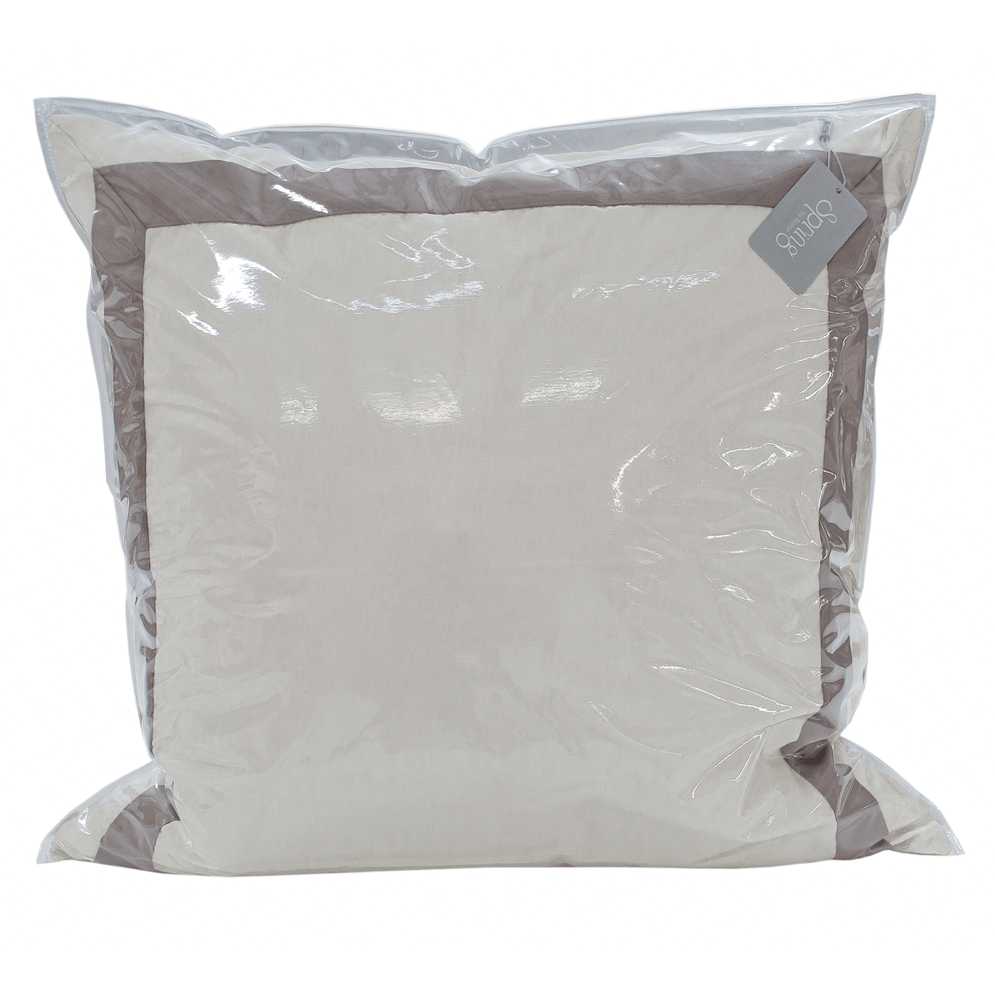 Spring by Rosse™ Mileto Premium Filled Decorative Pillow Sham Cushion | 500 TC Elegant Contrast Border Accent Sham | 100% Cotton Sateen | Oeko-Tex