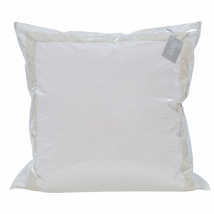 Spring by Rosse™ Mileto Premium Filled Decorative Pillow Sham Cushion | 500 TC Elegant Contrast Border Accent Sham | 100% Cotton Sateen | Oeko-Tex