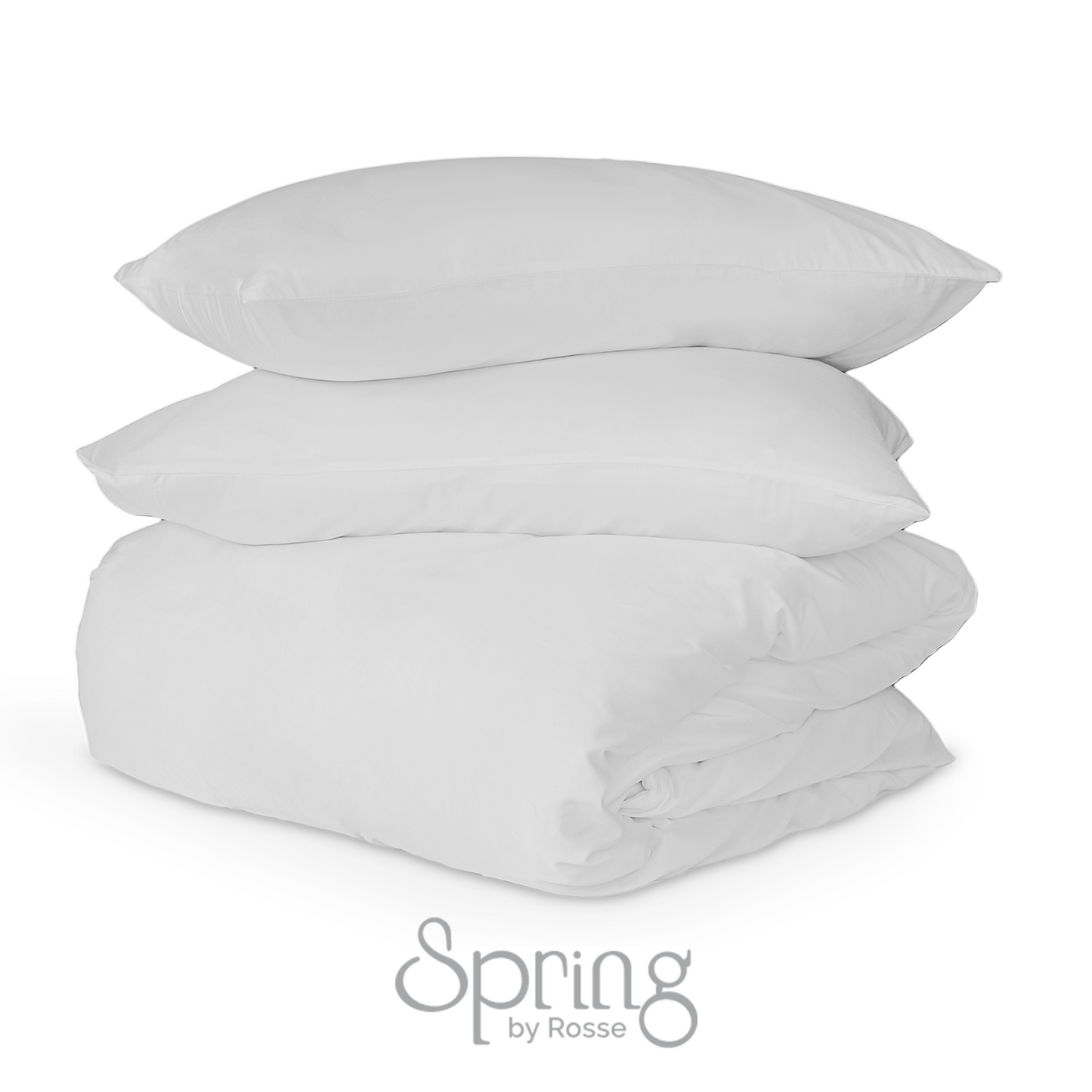 Spring by Rosse™ Bamboo Duvet Cover Set | 100% Rayon from Bamboo 300 Thread Count Sateen | 3 Piece Bedding | Oeko-Tex Certified