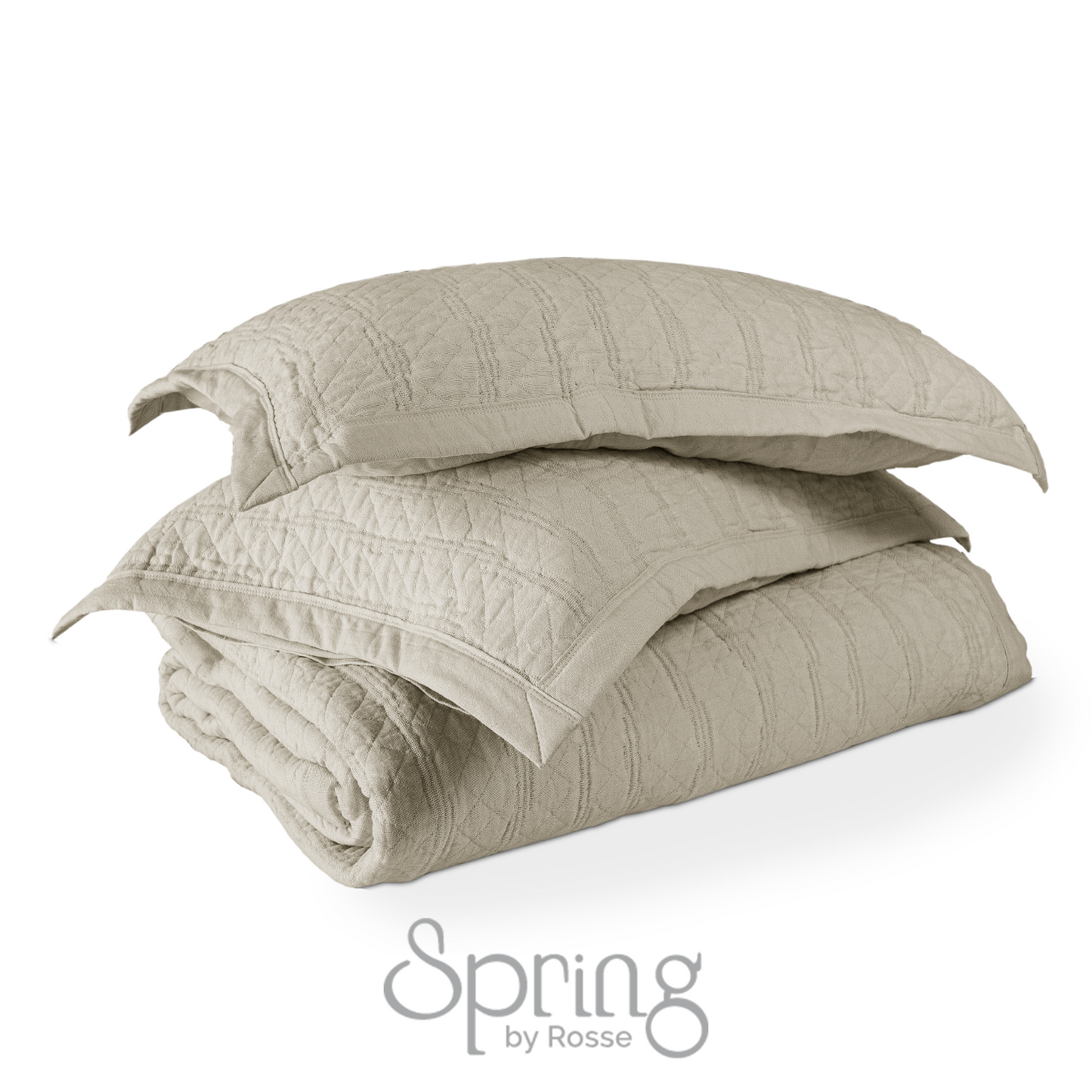 Spring by Rosse™ Castello Quilt Set | 100% Cotton | 360 GSM Oeko-Tex