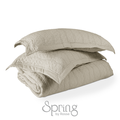 Spring by Rosse™ Castello Quilt Set | 100% Cotton | 360 GSM Oeko-Tex