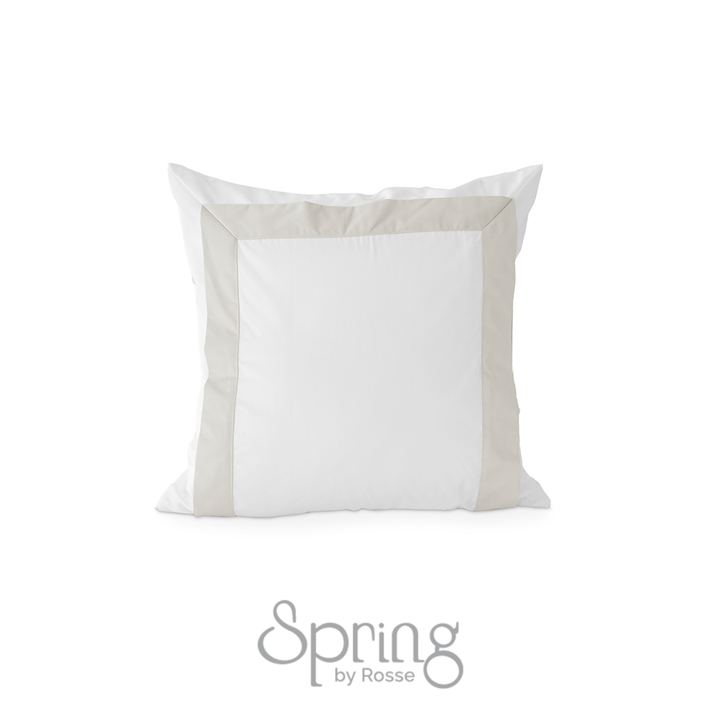Spring by Rosse™ Sham Mileto Filled Decorative Pillow Sham | 100% Cotton Sateen Outer Cover, 500 Thread Count, Polyester Fill | Oeko-Tex Certified