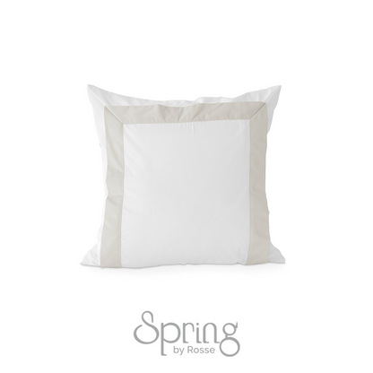 Spring by Rosse™ Sham Mileto Filled Decorative Pillow Sham | 100% Cotton Sateen Outer Cover, 500 Thread Count, Polyester Fill | Oeko-Tex Certified