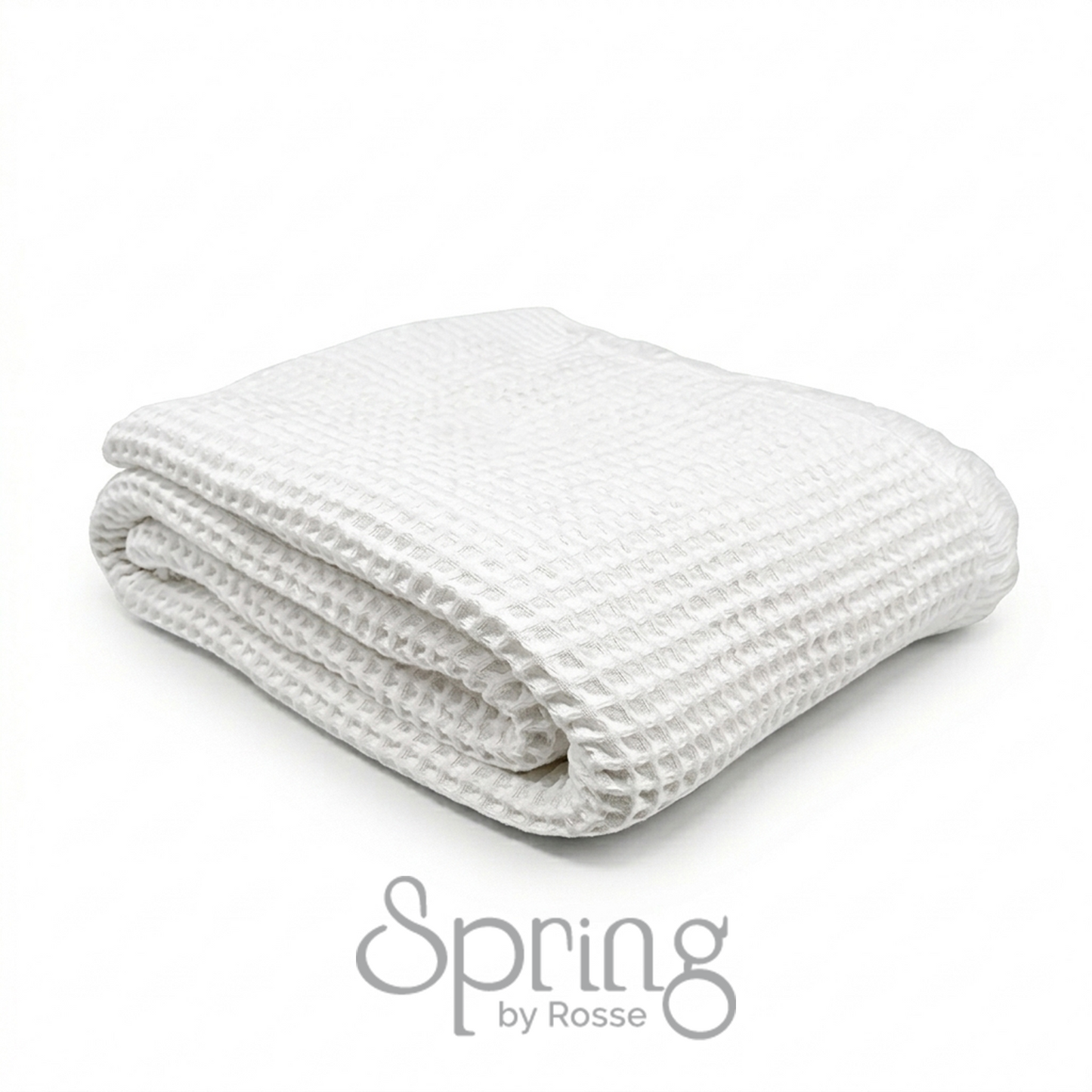 Spring by Rosse™ Waffle Weave Bed Blanket | Soft Textured 100% Cotton