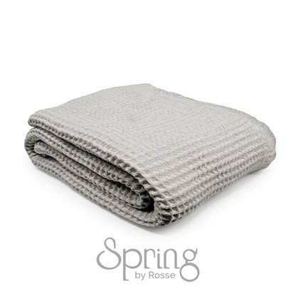 Spring by Rosse™ Waffle Weave Bed Blanket | Soft Textured 100% Cotton