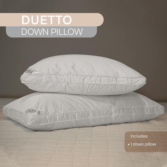 Spring by Rosse™ Duetto Pillow Insert Bamboo, Down Alternative Polyester Fill | Soft Breathable Durable | Everyday Comfort | Bed Pillow | Hypoallergenic Suppor