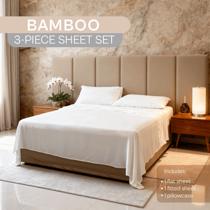 Spring by Rosse™ Bamboo Sheet Set | 100% Rayon Made From Bamboo | 300 Thread Count Oeko-Tex Certified
