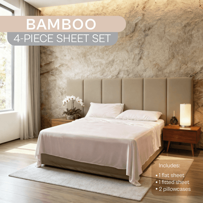 Spring by Rosse™ Bamboo Sheet Set | 100% Rayon Made From Bamboo | 300 Thread Count Oeko-Tex Certified
