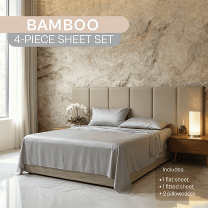 Spring by Rosse™ Bamboo Sheet Set | 100% Rayon Made From Bamboo | 300 Thread Count Oeko-Tex Certified