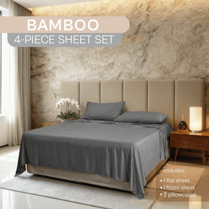Spring by Rosse™ Bamboo Sheet Set | 100% Rayon Made From Bamboo | 300 Thread Count Oeko-Tex Certified