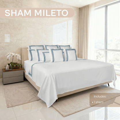 Spring by Rosse™ Sham Mileto Filled Decorative Pillow Sham | 100% Cotton Sateen Outer Cover, 500 Thread Count, Polyester Fill | Oeko-Tex Certified