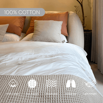 Spring by Rosse™ Waffle Weave Bed Blanket | Soft Textured 100% Cotton