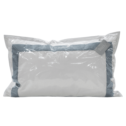 Spring by Rosse™ Mileto Premium Filled Decorative Pillow Sham Cushion | 500 TC Elegant Contrast Border Accent Sham | 100% Cotton Sateen | Oeko-Tex