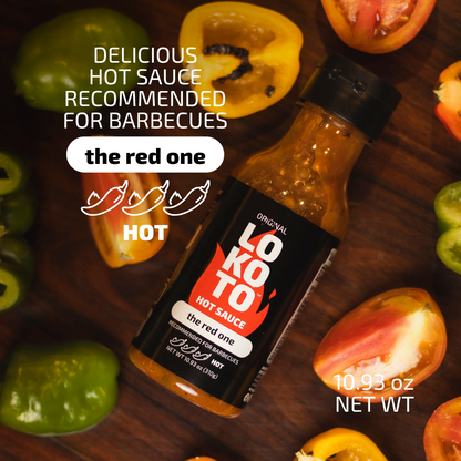 LOKOTO™ Trio – 3 Gourmet Hot Sauces – Mild, Medium and Hot – 10.93 oz. (310 g.) Bottle (Pack of 3)