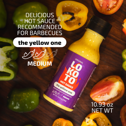 LOKOTO™ Trio – 3 Gourmet Hot Sauces – Mild, Medium and Hot – 10.93 oz. (310 g.) Bottle (Pack of 3)