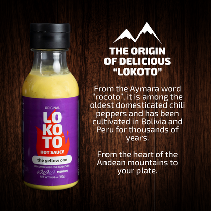 LOKOTO™ 4 Flavors Variety Pack – 4 Gourmet Hot Sauces – Mild, Medium, Hot and Sweet – 10.93 oz. (310 g.) Bottle (Pack of 4)